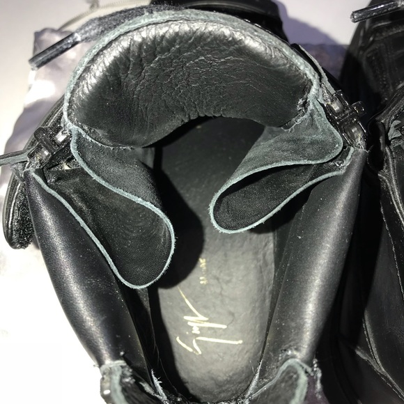 Authentic Giuseppe Zanotti Leather Sneakers SZ 44 - Picture 6 of 7